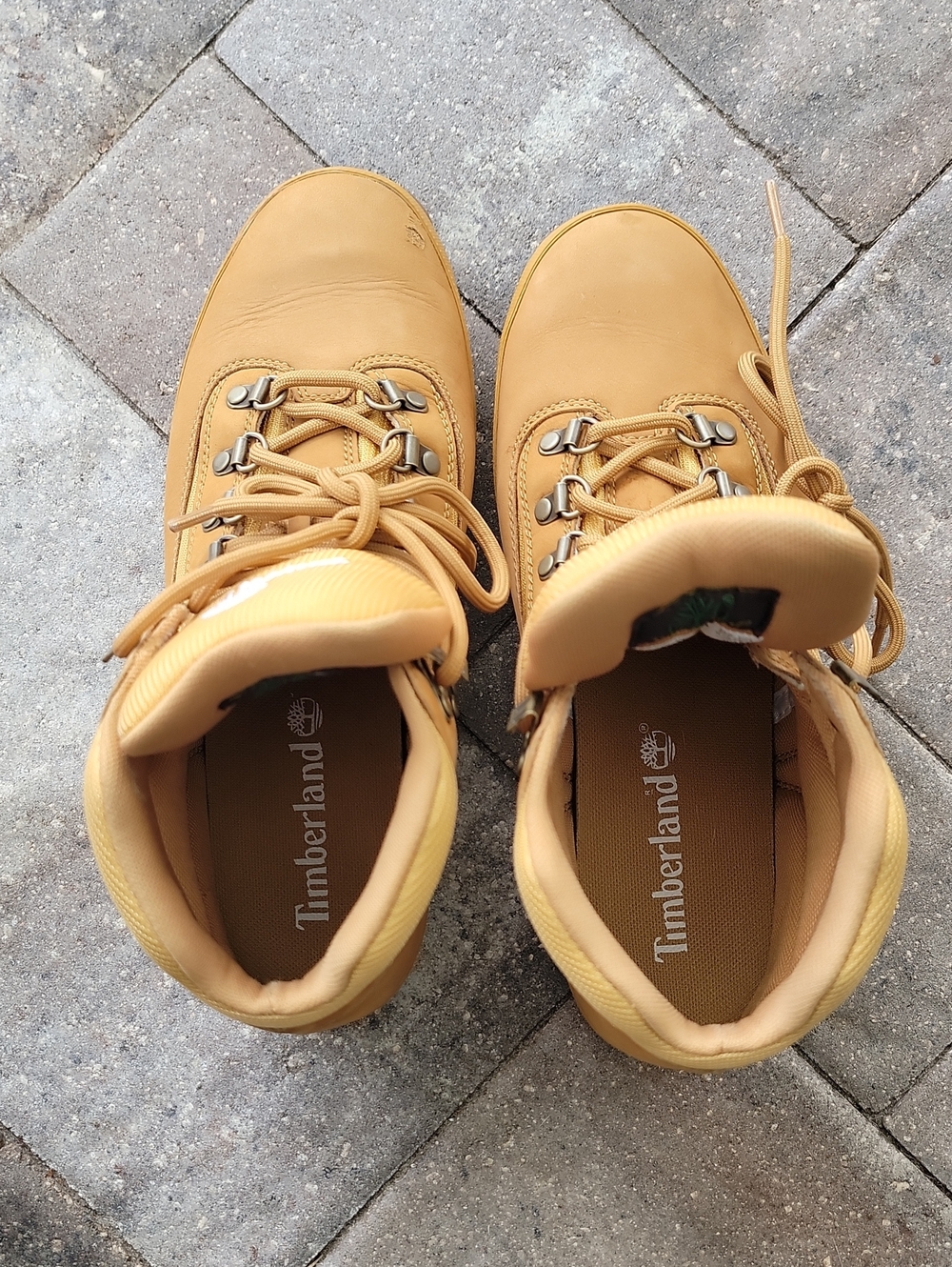 Timberland Tan/Nubuck Work-Style Euro Hiker Boots M Sz 9 - Picture 7 of 11